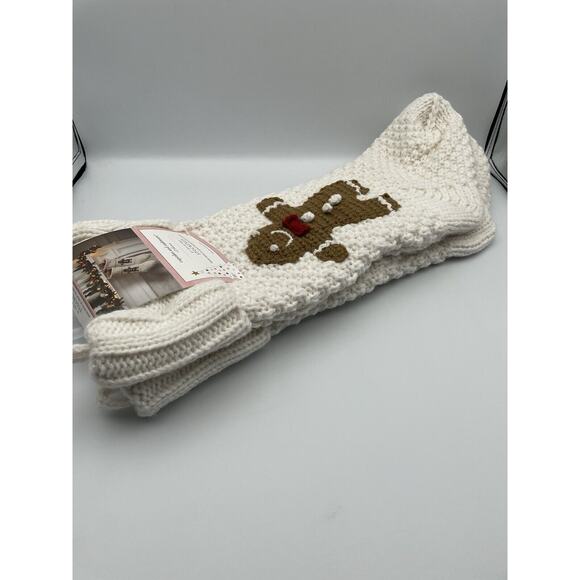 Cupcake and Cashmere Christmas 2pack 22”Gingerbread Man Stocking White ~NEW - Picture 4 of 9